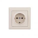 Πρίζα Σούκο Απλή Daria Μπεζ