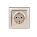 Πρίζα Σούκο Απλή 16A 250V~ Daria Satin