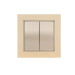 Διακόπτης Κομυτατέρ Μέταλλο Elitra Plus Satin Steel
