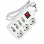 Πολύπριζο με Τριπλό Σούκο, 4 Διπολικά, Καλώδιο 1,5m και Φωτεινό Διακόπτη