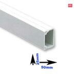 Κανάλι απλό 50x25mm YT/6 Ega ενός διαμερίσματος Βέργα 2m