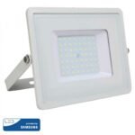 Προβολέας LED 50W Samsung Chip 6400K-Ψυχρό Λευκό V-TAC 411 Λευκός