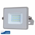 Προβολέας LED 10W Samsung Chip 3000K-Θερμό Λευκό Γκρι V-TAC 430