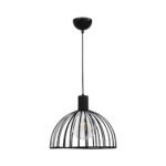 PARIS/28 BLACK 1L Φ28 ΜΕΤΑΛΛΙΚΟ 1xE27 34-0237 Heronia