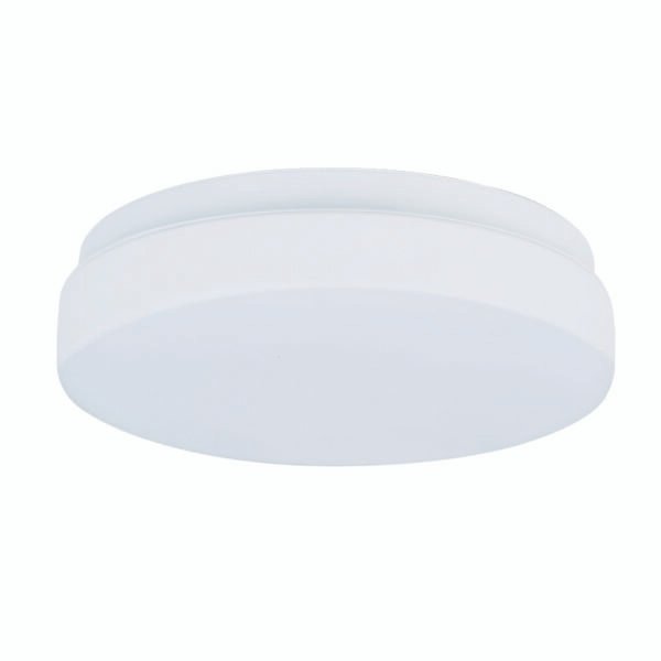InLight Πλαφονιέρα οροφής από λευκό μέταλλο και λευκή οπαλίνα 2XE27 D:28cm (42096-Α)