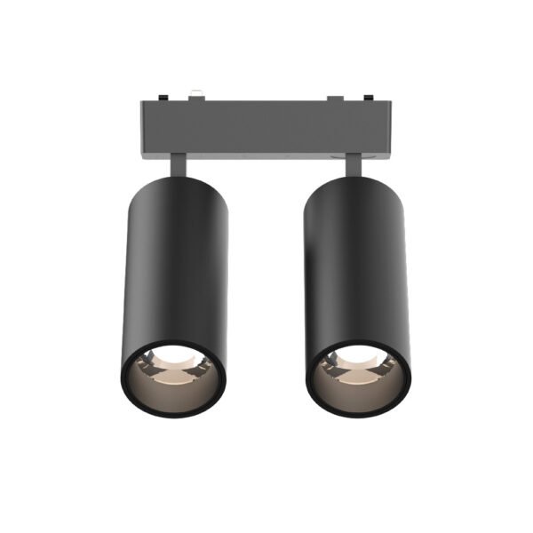 InLight Φωτιστικό LED 2x9W 3000K για Ultra-Thin μαγνητική ράγα σε μαύρη απόχρωση D:16cmX4