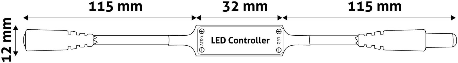 Avide LED Ταινία 12V 144W Ντίμερ 11 Πλήκτρα RF Τηλεχειριστήριο και Ελεγκτής