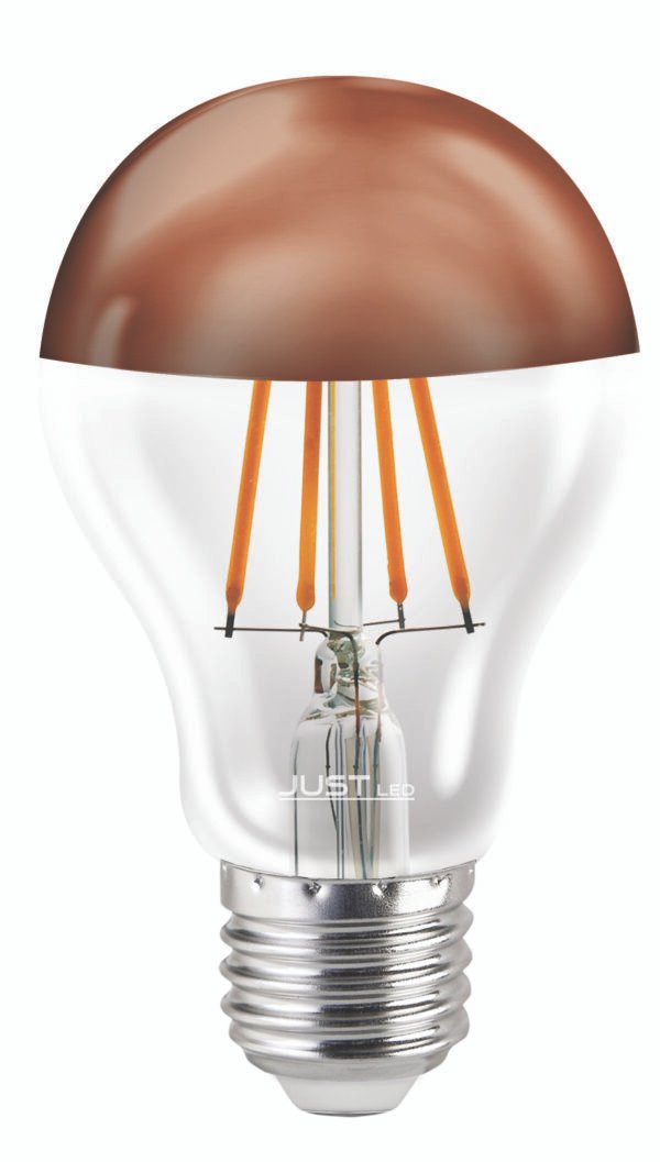 JUST LED JUSTLed-LED Filament Ε27/A60/8W/3000K/880Lm Copper (B276008401)