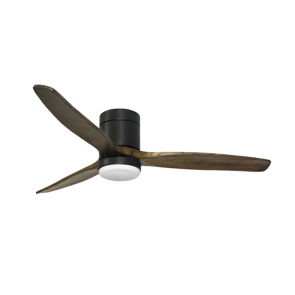 AIRFUN Ανεμιστήρας Οροφής Με Φως Montagna 804023 με Πτερύγια σε Σκούρο Ξύλο 130cm