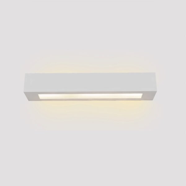 Inlight Επιτοίχιο φωτιστικό λευκό από γύψο 2xE14 D:45cm (43049-A-White)