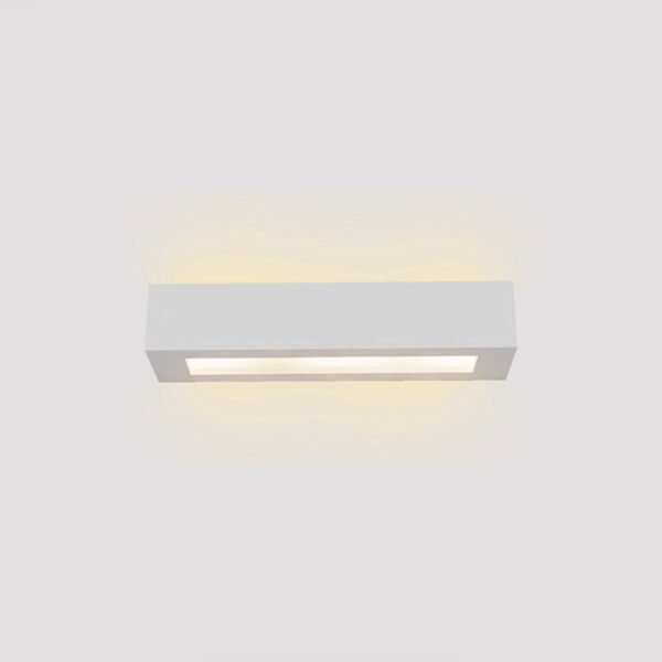 Inlight Επιτοίχιο φωτιστικό λευκό από γύψο 2xE14 D:36cm (43049-B-White)