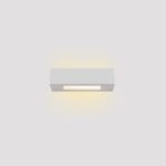 Inlight Επιτοίχιο φωτιστικό λευκό από γύψο 1xE14 D:22cm (43049-C-White)