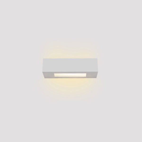 Inlight Επιτοίχιο φωτιστικό λευκό από γύψο 1xE14 D:22cm (43049-C-White)