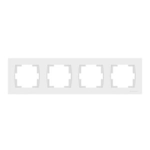 Πλαίσιο Τετραπλό Οριζόντιο Λευκό Rita