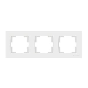 Πλαίσιο Τριπλό Οριζόντιο Λευκό Rita