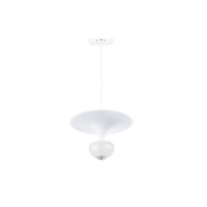 Inlight Κρεμαστό Φωτιστικό LED 5W 3CCT για Ultra-Thin μαγνητική ράγα σε λευκή απόχρωση D:23X20cm (TMU0240-White)