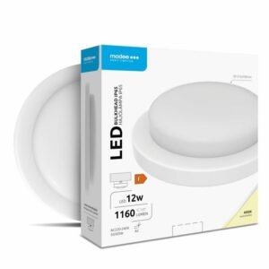 Modee LED Πλαφονιέρα Στρογγυλή 12W 4000K (D151x38mm) IP65 (1080 lumen) Λευκή ERP