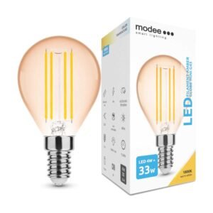Modee Λάμπα G45 4W Σφαιρική Amber Filament E14 1800K 360 lums