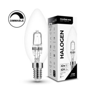 Modee Λάμπα Αλογόνου 42W E14 Κερί