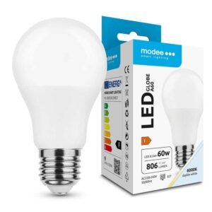 Modee LED Globe A60 8,5W E27 270° 6000K (806 lumen) ERP